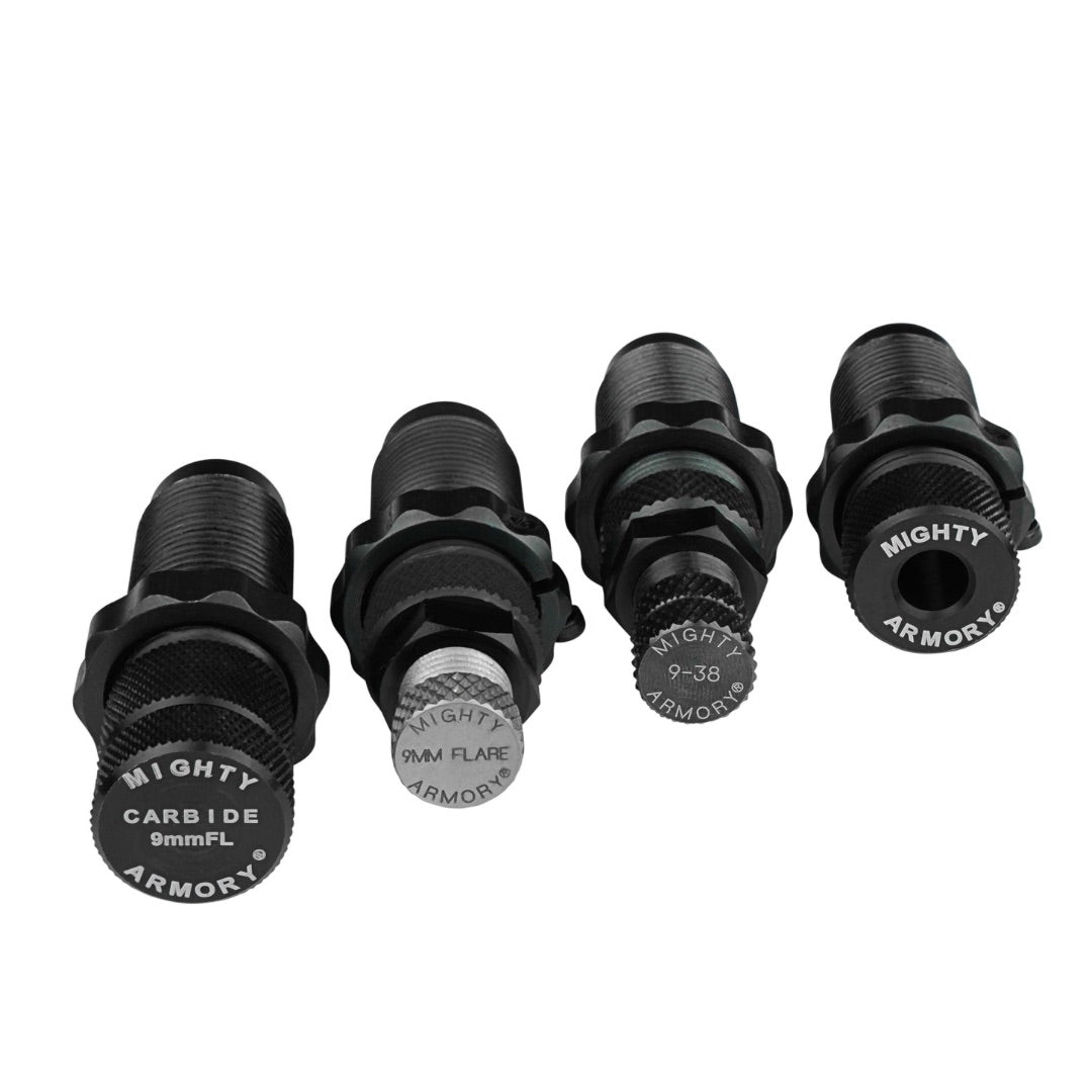 9mm Carbide Full Length Reloading Die Set | Mighty Armory