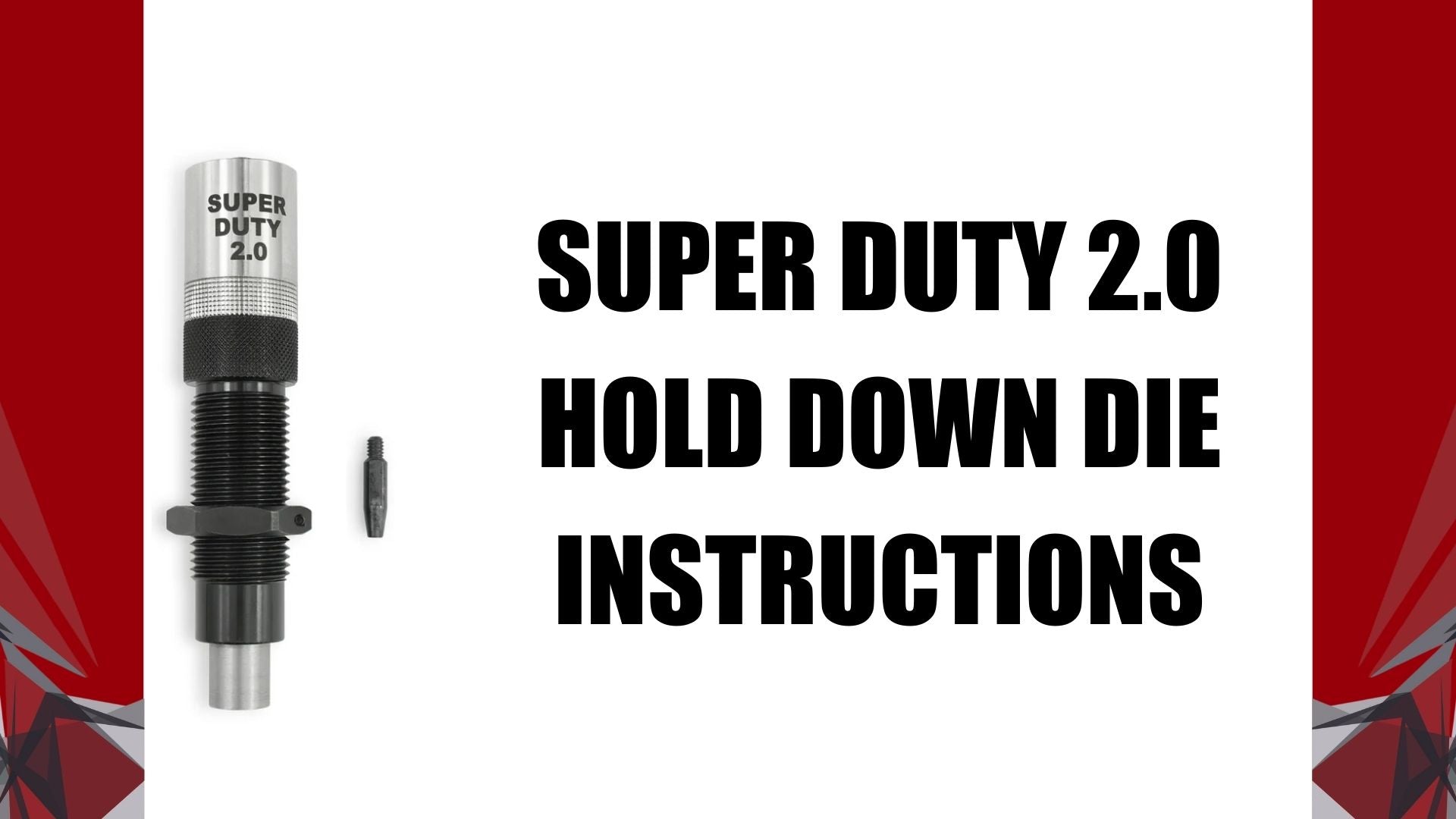 Load video: Mighty Armory Super Duty Case Hold Down Die 2.0 Instructions for your Reloading Press