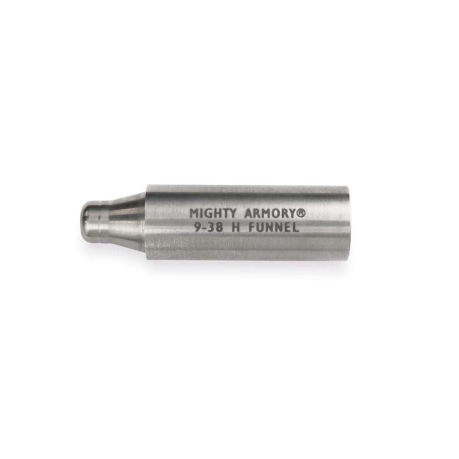 Flared Funnel Inlet Mighty Armory 9mm, .38 Special, .38 Super, .357 Magnum Powder Funnel F