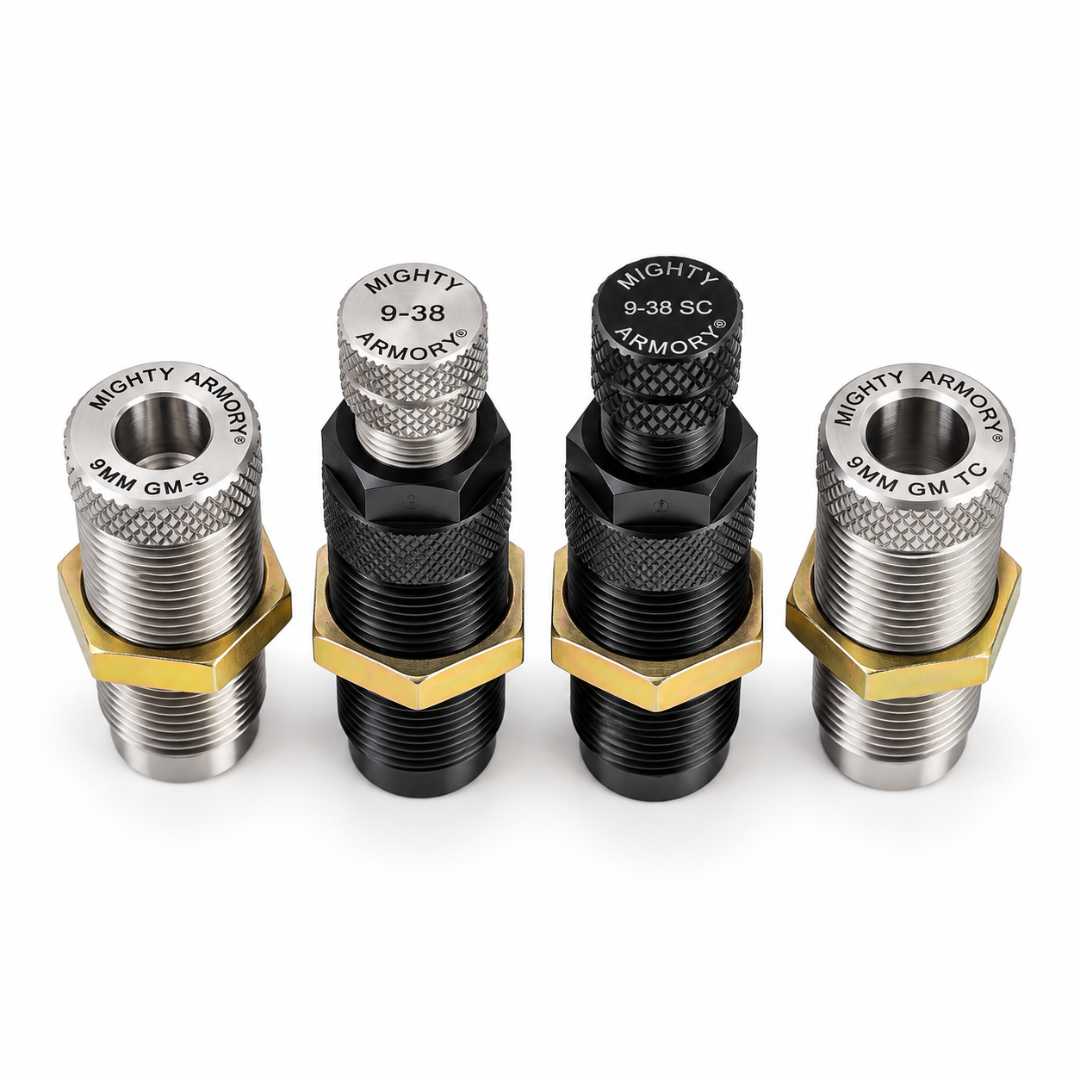Mighty Armory 9mm Luger Carbide GAUGE MASTER Reloading Dies