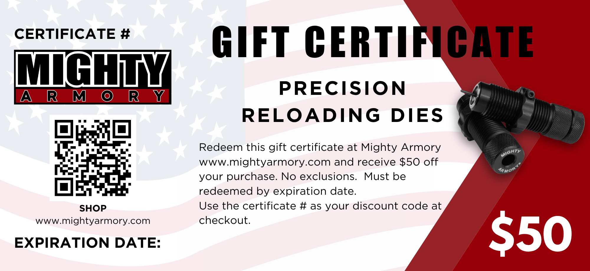 Mighty Armory Gift Certificate