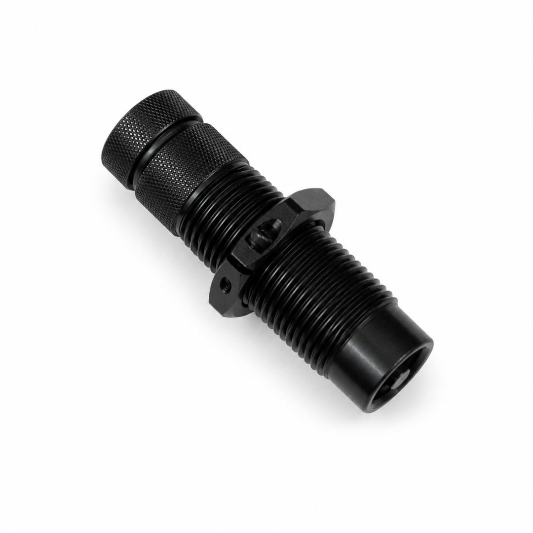 universal spring loaded case hold down die 
