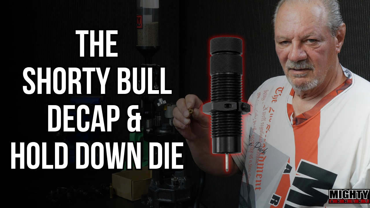 Load video: universal steel decapping and hold down die
