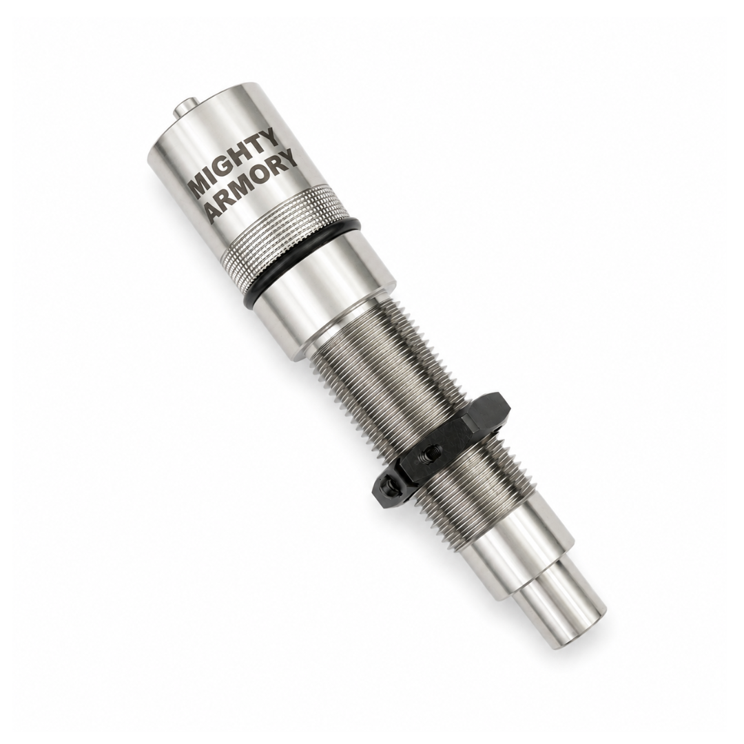 Super Duty autocentering hold down die for use on Mark 7 and other autodrive presses