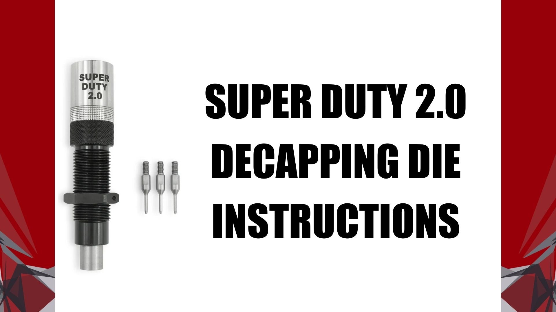 Load video: Mighty Armory Super Duty Decapping Die Instructions for your Reloading Press